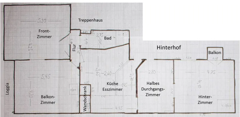 Gut geschnittener 3 1/2 Zimmer Altbau in ruhiger Lage Nähe Volkspark Wilmersdorf (befristet) — photo 1